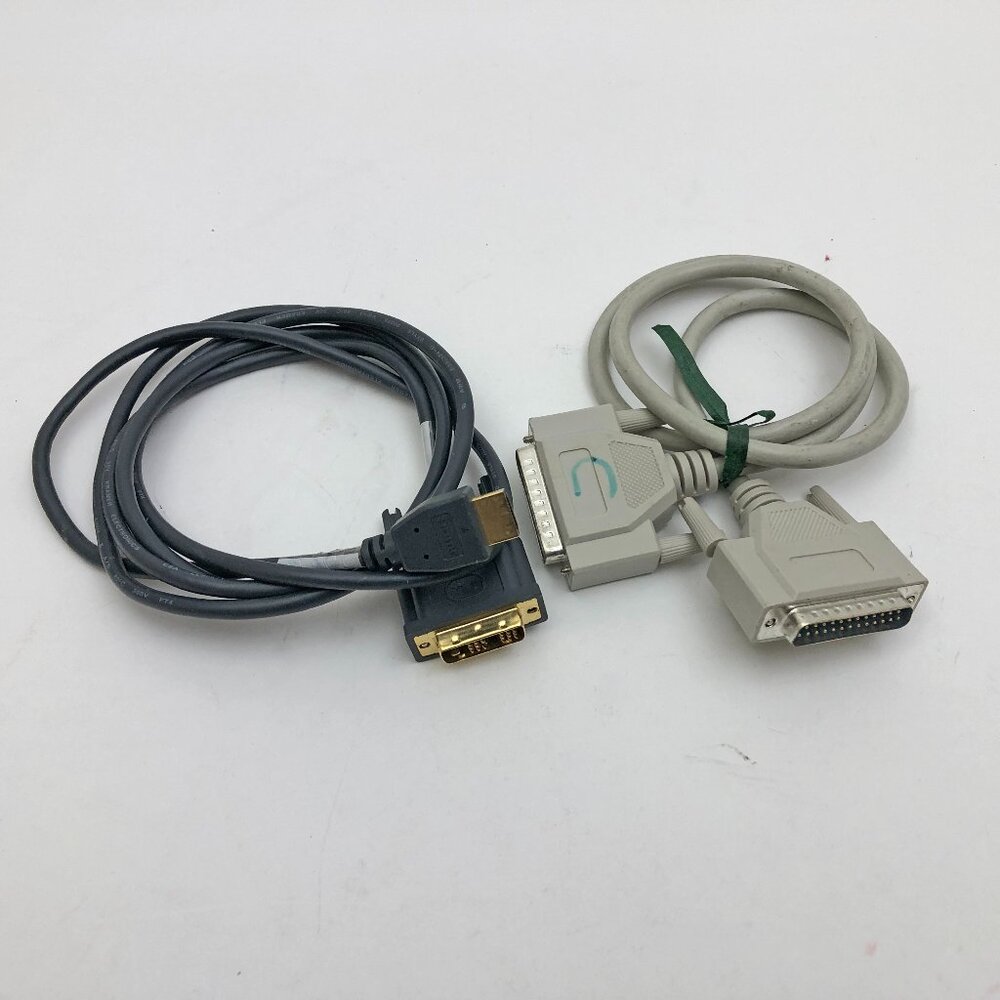 DVI to HDMI Male To Male & Parallel Serial D-Sub DB25 Male to Male Lot of 2